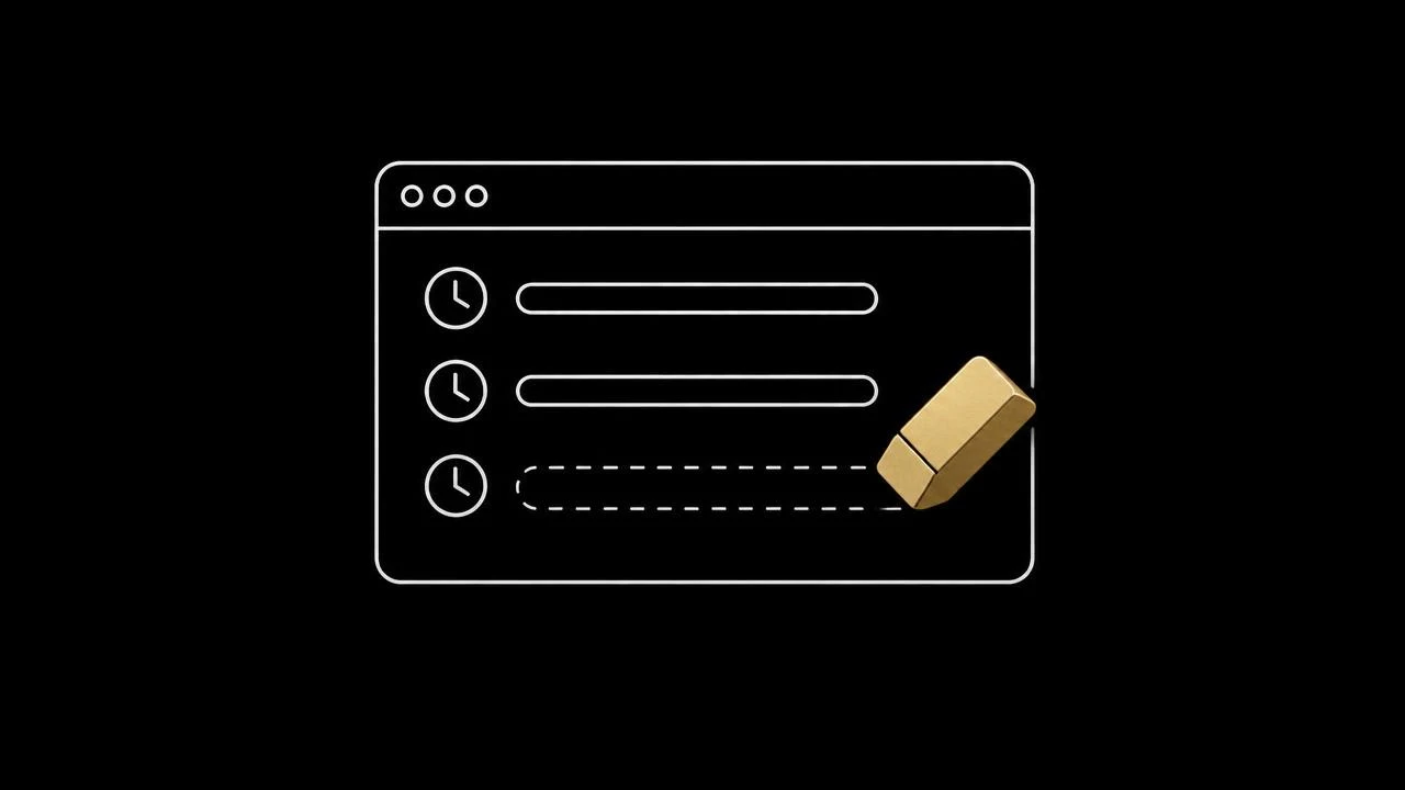 Illustration of deleting search history on Chrome, Safari, iPhone and Android